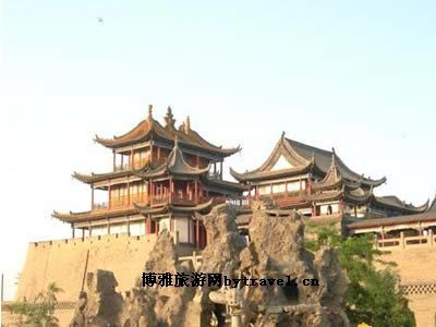 A scenic view of Shizuishan Tianzhou Ta