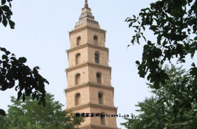 A scenic view of Shizuishan Tianzhou Ta