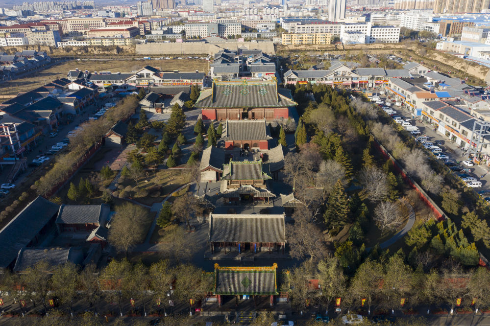 A scenic view of Shuozhou Chongfu Temple