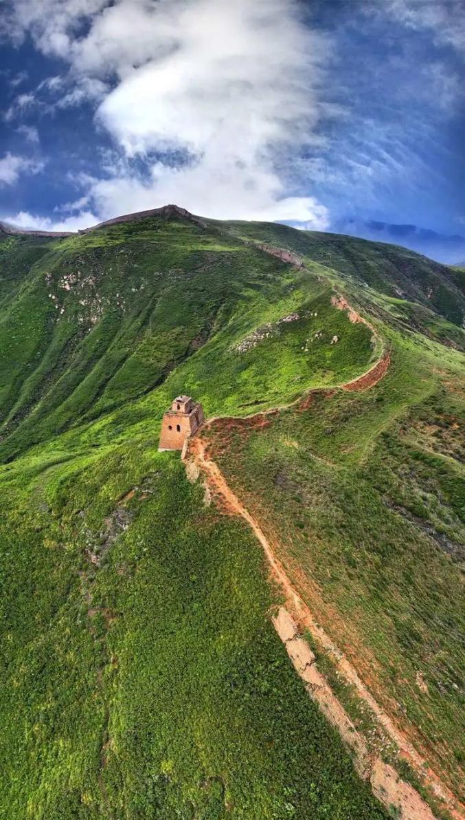 A scenic view of Shuozhou Guangwu Ancient City Wall
