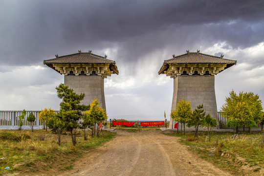 A scenic view of Shuozhou Guangwu Han Tombs