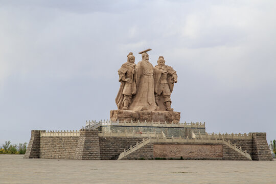 A scenic view of Shuozhou Guangwu Han Tombs