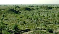 A scenic view of Shuozhou Guangwu Han Tombs