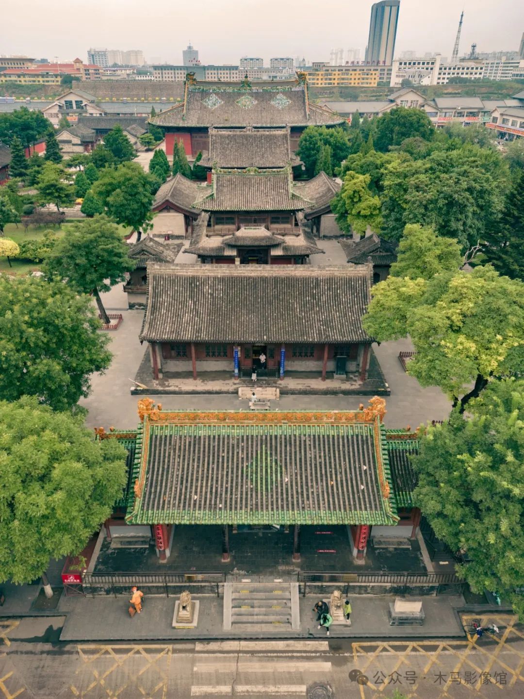 A scenic view of Shuozhou Jingtu Temple