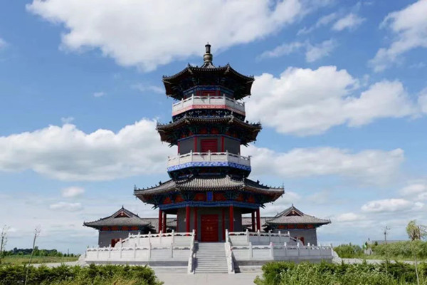 A scenic view of Songyuan Dajin Desheng Tuo Songbei