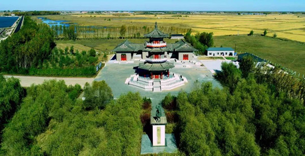 A scenic view of Songyuan Dajin Desheng Tuo Songbei