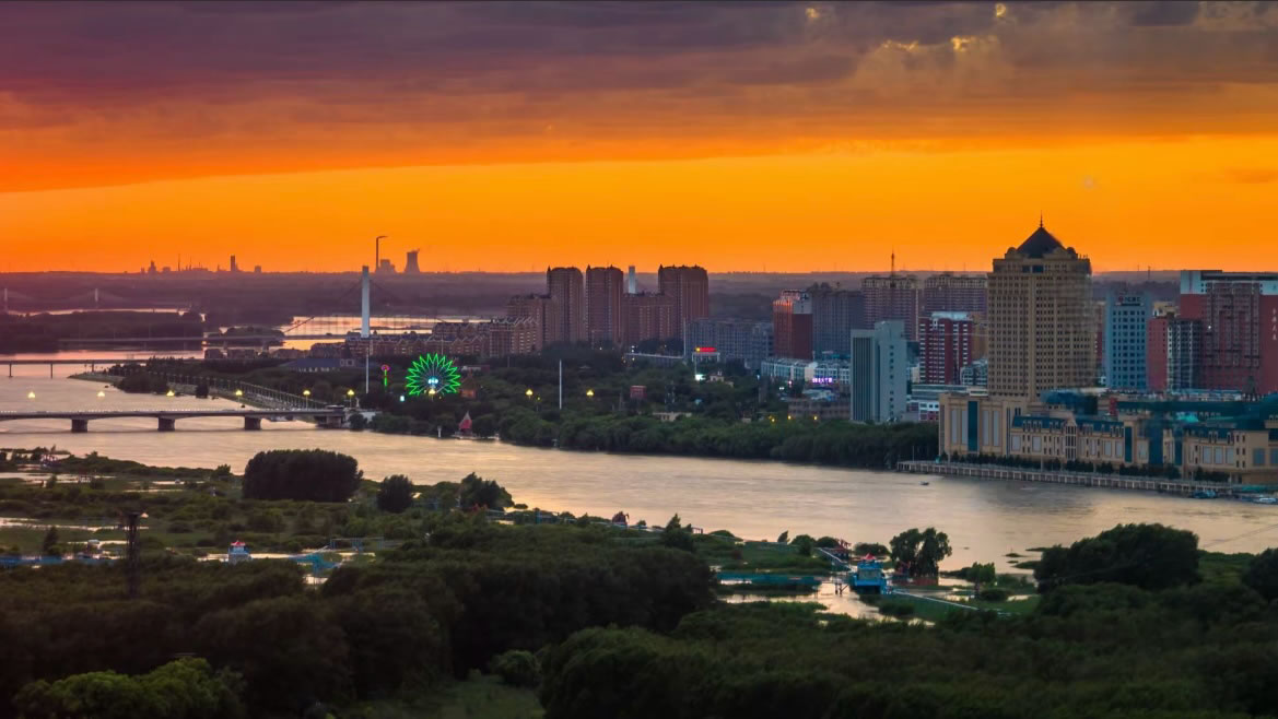 A scenic view of Songyuan Tahucheng