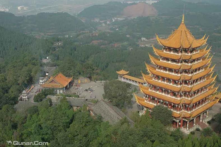 A scenic view of Suining Jiufengsi Ta