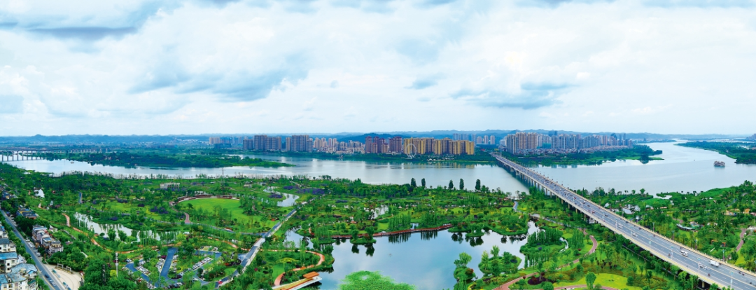 A scenic view of Suining Pengji Jing