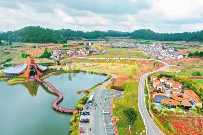 A scenic view of Suining Zhuotongjing