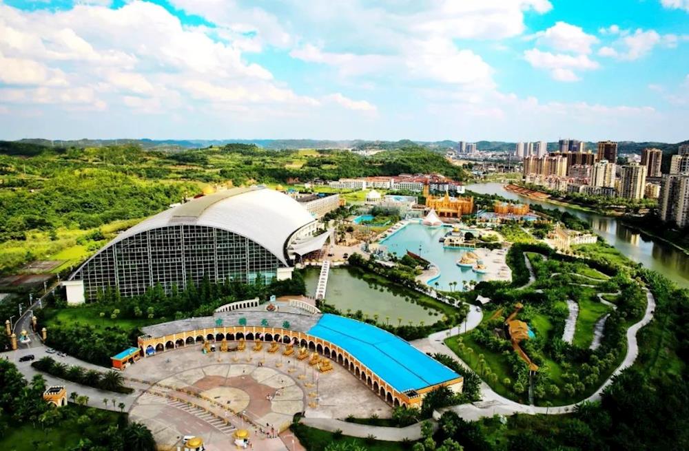 A scenic view of Suining Zhuotongjing