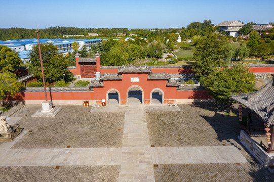 A scenic view of Suqian Longwangmiao Xinggong