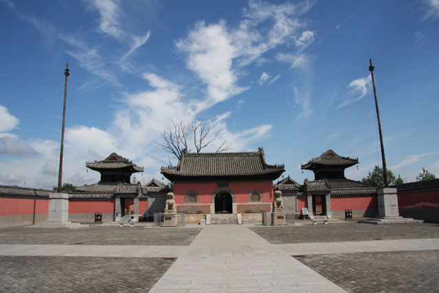 A scenic view of Suqian Longwangmiao Xinggong