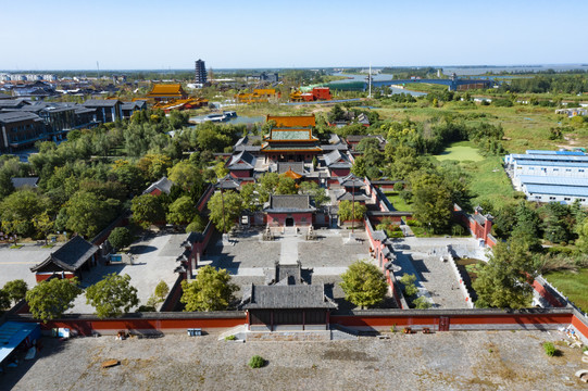 A scenic view of Suqian Longwangmiao Xinggong
