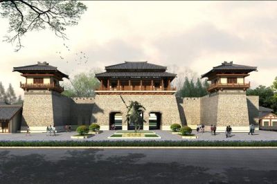 A scenic view of Suqian Sanzhuang Muqun