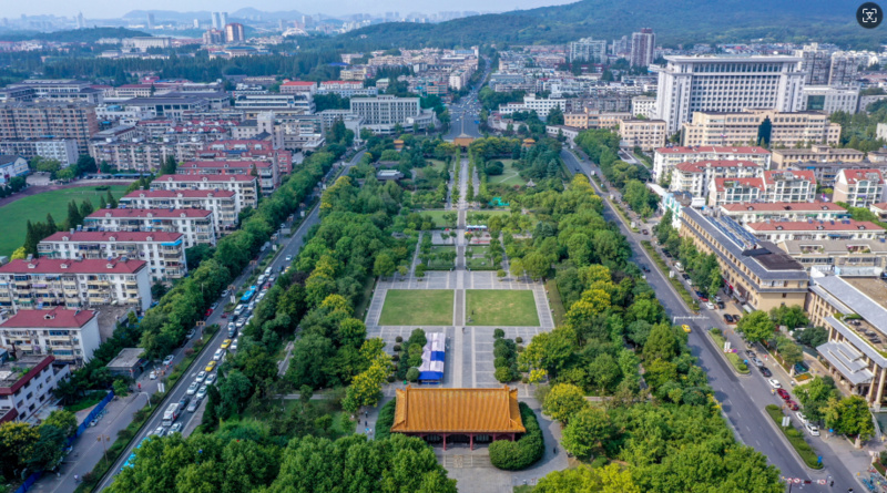 A scenic view of Suqian Sanzhuang Muqun