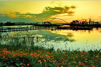 A scenic view of Suqian Xiaodian Qingdun Yizhi