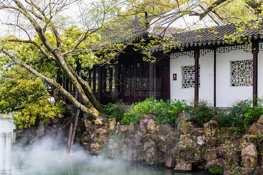 A scenic view of Suzhou Canglangting