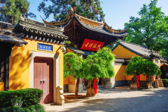 A scenic view of Suzhou Chongjiao Xingfusi Ta
