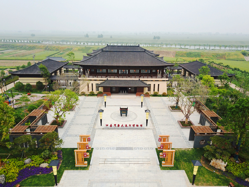 A scenic view of Suzhou Dayunhe Gudao Sixianduan Huashigang Yizhi