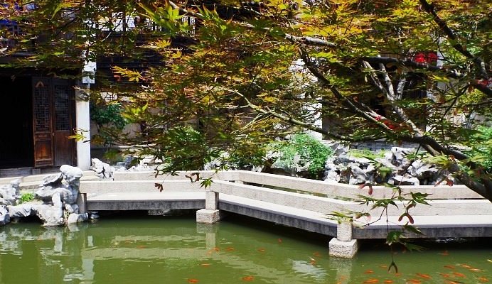 A scenic view of Suzhou Gengletang