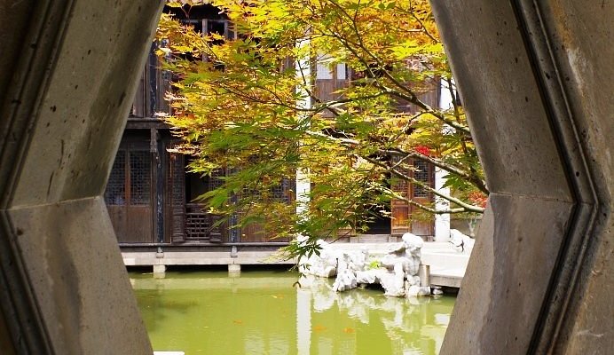 A scenic view of Suzhou Gengletang