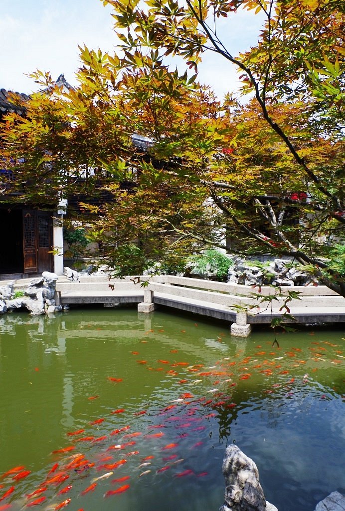 A scenic view of Suzhou Gengletang