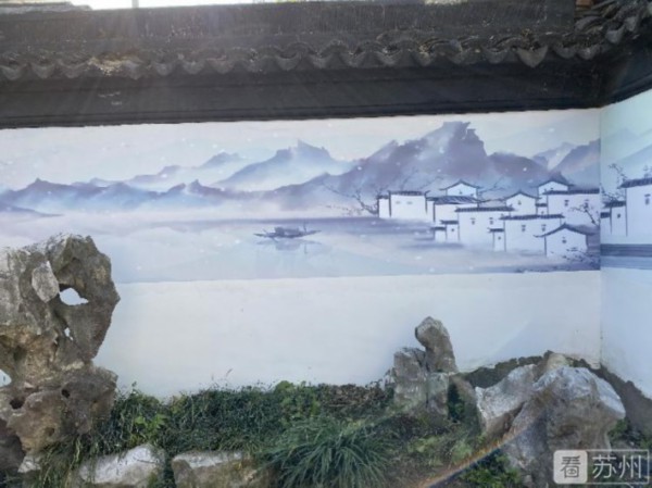A scenic view of Suzhou Jiachenxiang Zhuanta
