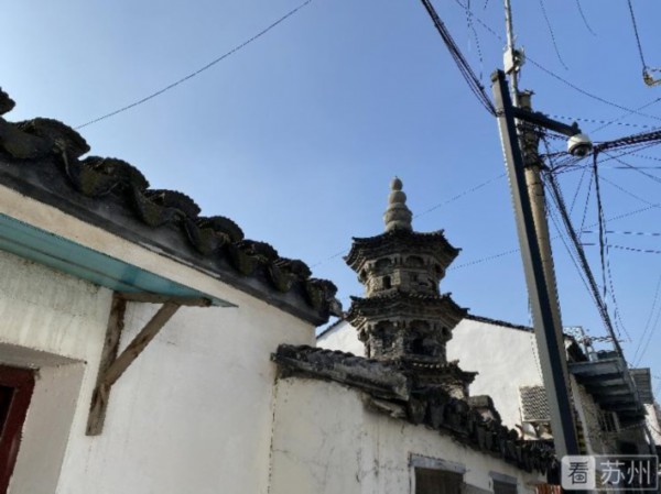 A scenic view of Suzhou Jiachenxiang Zhuanta