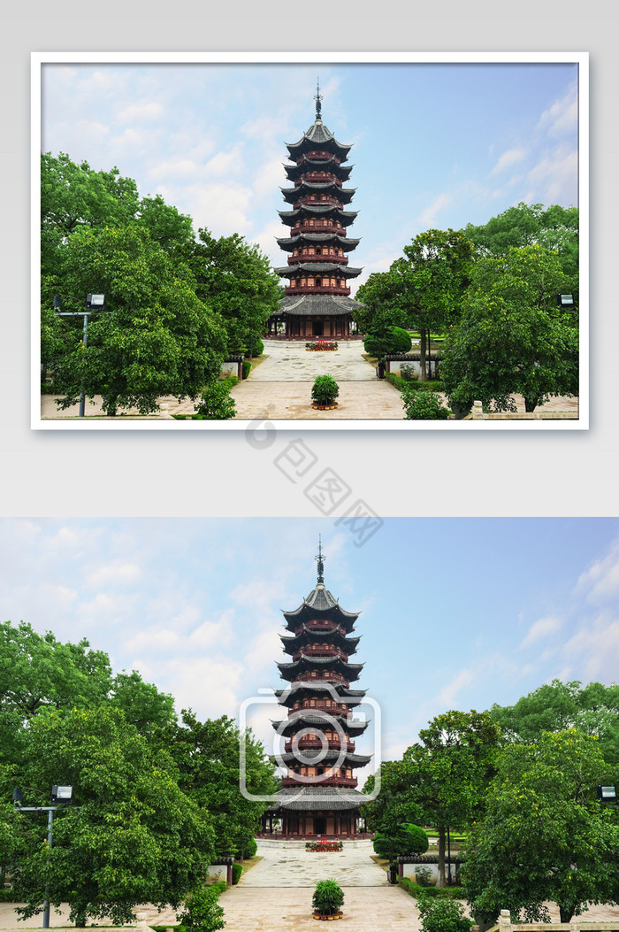 A scenic view of Suzhou Panmen