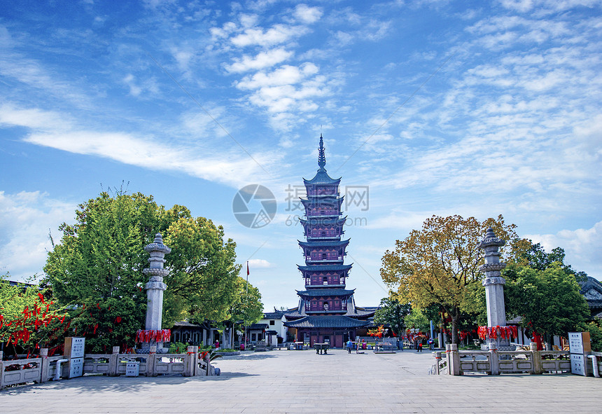 A scenic view of Suzhou Qinfengta