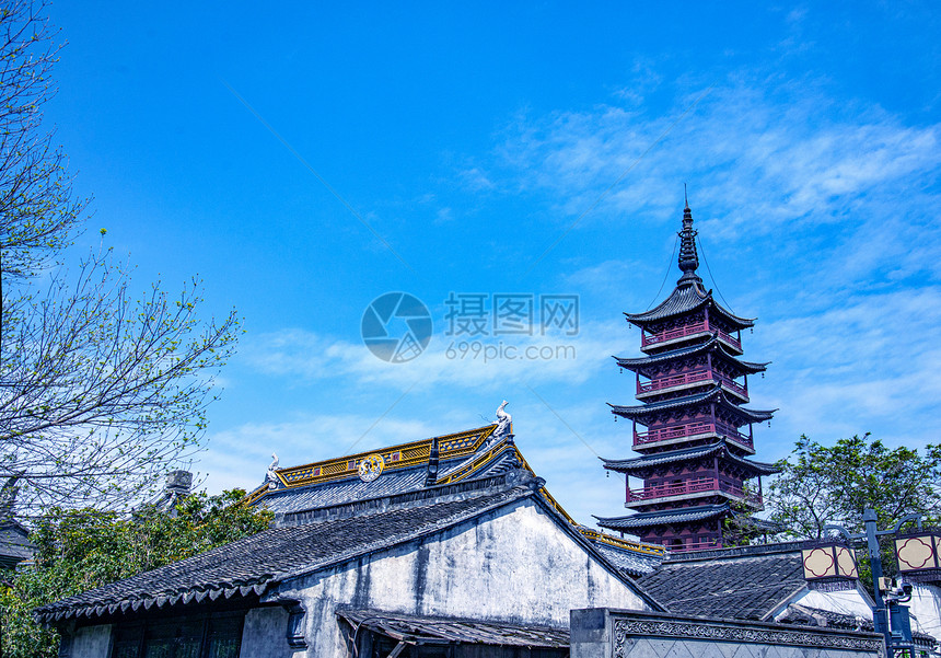 A scenic view of Suzhou Qinfengta
