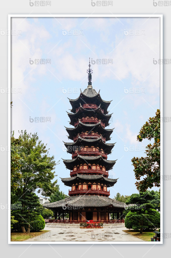 A scenic view of Suzhou Ruiguangta