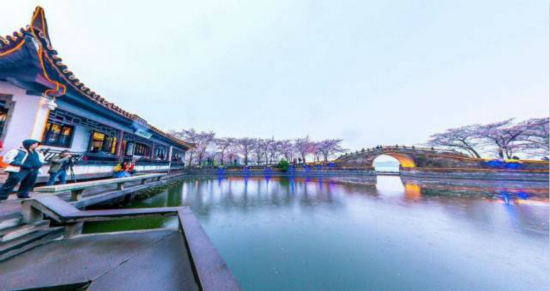A scenic view of Suzhou Siben Qiao