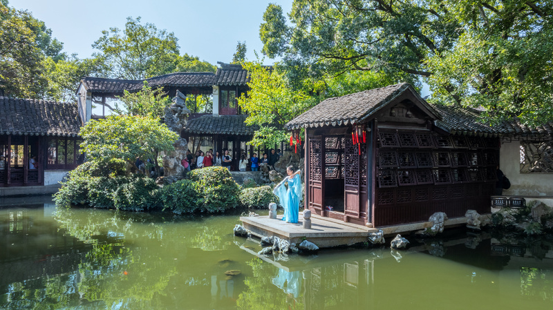 A scenic view of Suzhou Tuisi Yuan