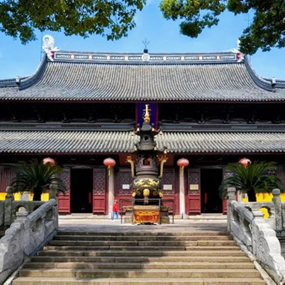 A scenic view of Suzhou Xuanmiaoguan Sanqingdian