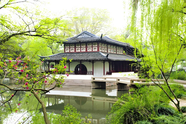 A scenic view of Suzhou Xuanyuangong Zhengdian
