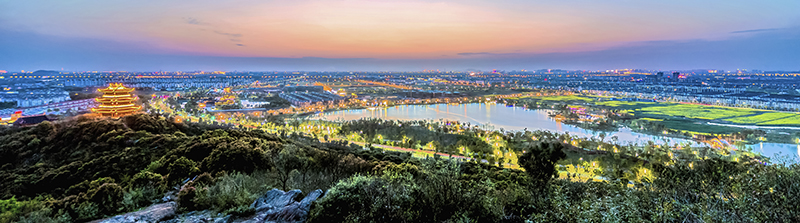 A scenic view of Suzhou Yangshi Zhaidi