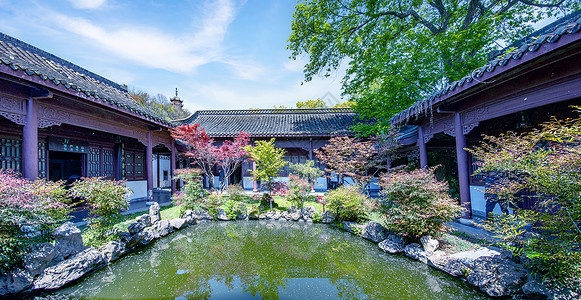 A scenic view of Suzhou Yanyuan