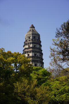 A scenic view of Suzhou Yunyansi Ta