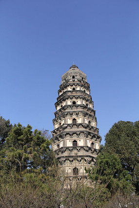 A scenic view of Suzhou Yunyansi Ta