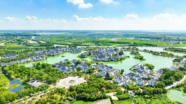 A scenic view of Suzhou Zhang Pu Zhaidi