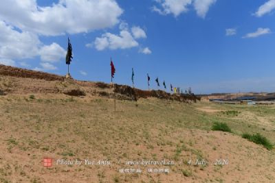 A scenic view of Tacheng Daoerben Elute Senmu Gucheng Yizhi