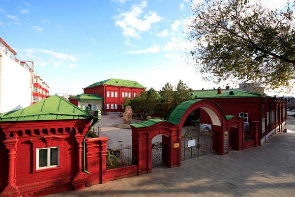 A scenic view of Tacheng Honglou