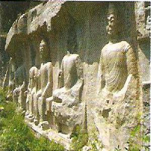 A scenic view of Taian Baifoshan Shiku Zaoxiang