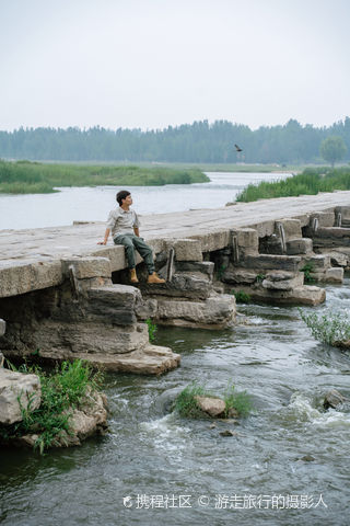 A scenic view of Taian Dawenkou Gu Shiqiao