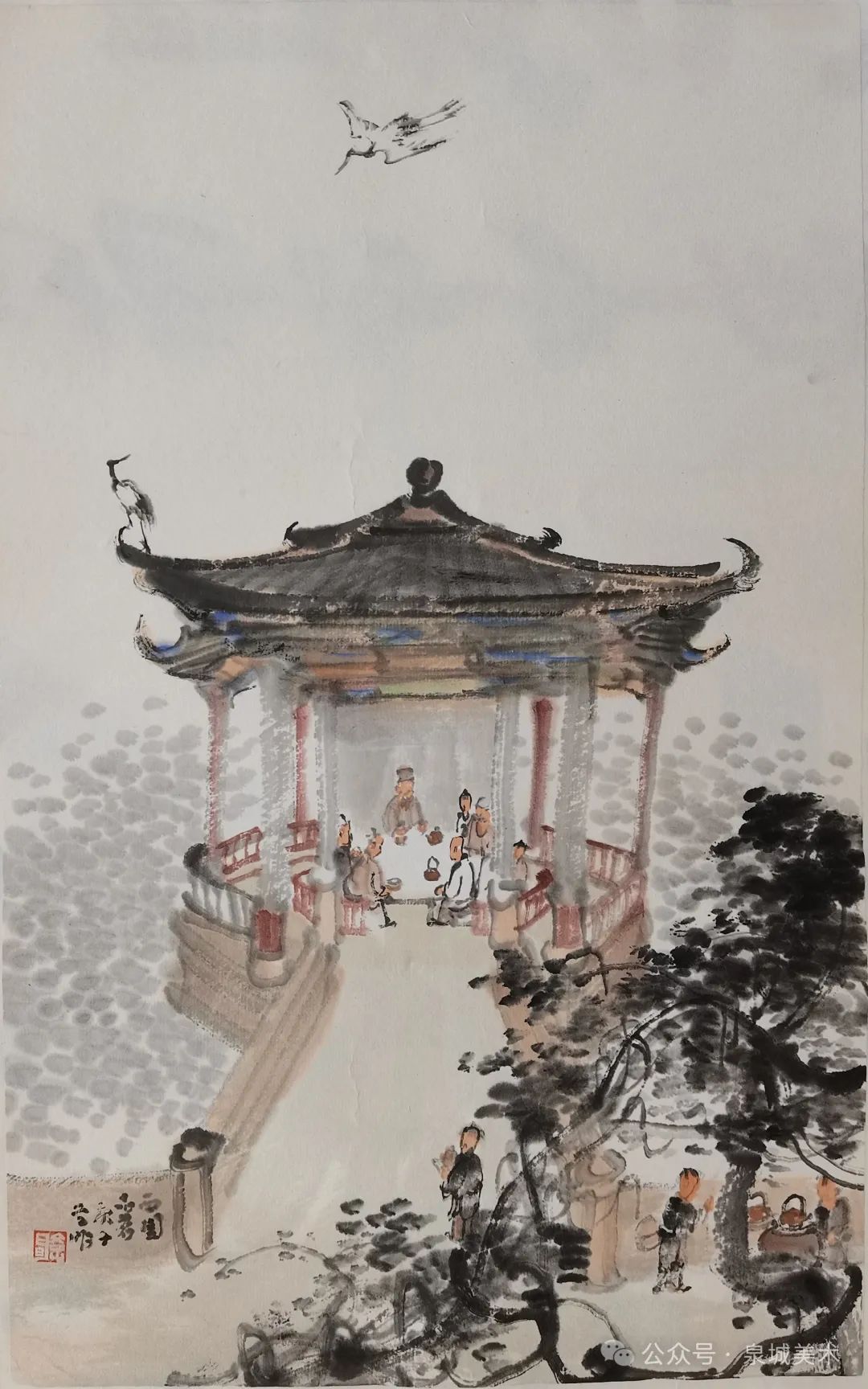 A scenic view of Taian Ningyang Yanzi Miao He Yanlin
