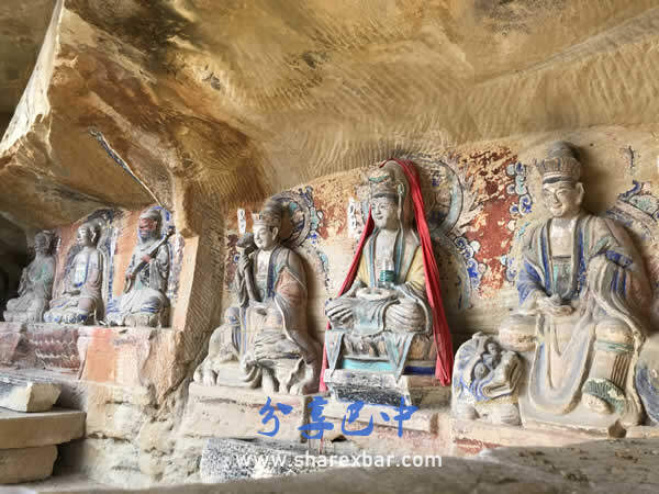 A scenic view of Taian Taoshan Chaoyangdong Shike Zaoxiang