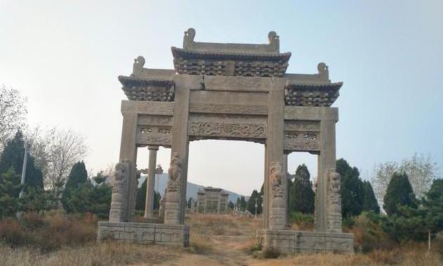 A scenic view of Taian Xiao Daheng Mudi Shike