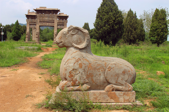 A scenic view of Taian Xiao Daheng Mudi Shike